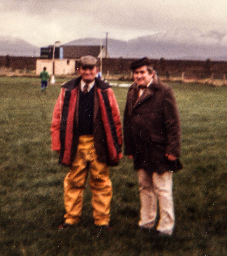 Dan Carey and James Coffey. Laune Rangers ‘C’ Team Selectors 1982