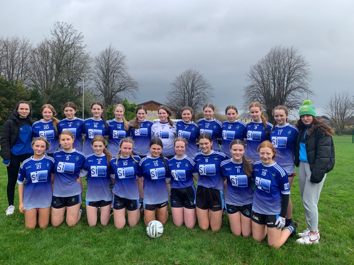 Our Minor Ladies team before the Final