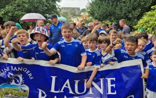 Some of the Laune Rangers participants in the Puck Fair Parade on Thursday.