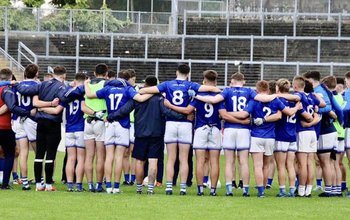 huddle after Austin Stacks game